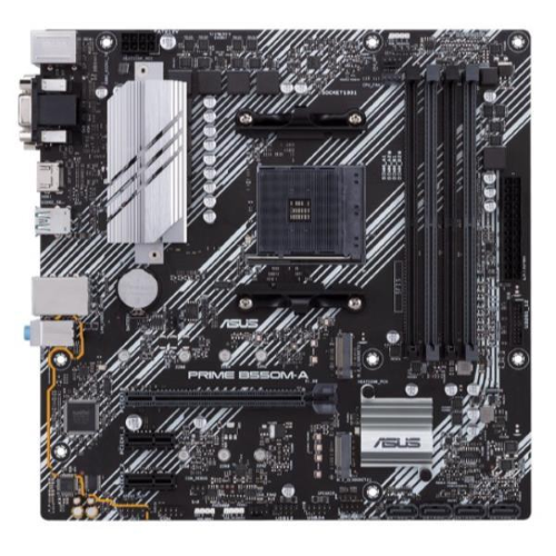 ASUS PRIME B550M-A/CSM - Scheda madre - micro ATX - Socket AM4 - AMD B550 Chipset - USB 3.2 Gen 1, USB 3.2 Gen 2 - Gigabit LAN - scheda grafica (richiesta CPU) - HD Audio (8 canali)